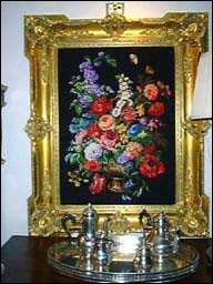 Labor de "Petit Point" enmarcada 