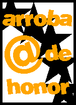  Página galardonada con la 'Arroba de Honor' por la calidad de su contenido, diseño y facilidad de navegación  