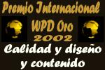  Premio Internacional WPD de Oro por la calidad, diseño  y contenido de su web 